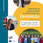 Rekrutacja na studia/praktyki w ramach programu ERASMUS+