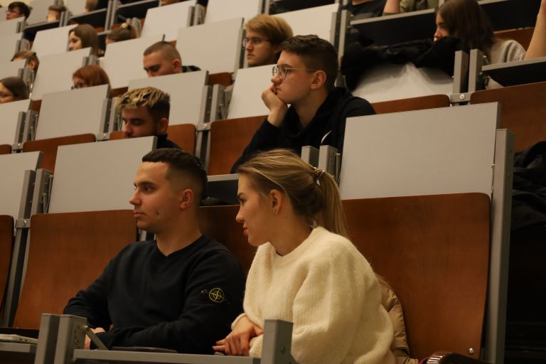 Spotkanie studentów z Rektor UJK i Prorektor ds. kształcenia