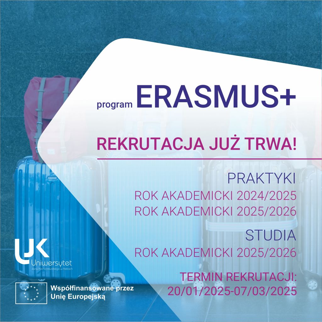 plakat rekrutacyjny erasmus