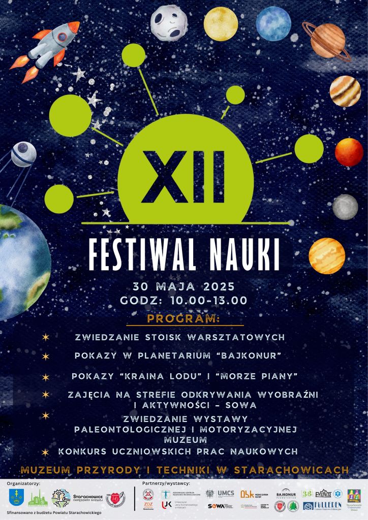 plakat XII festiwal nauki